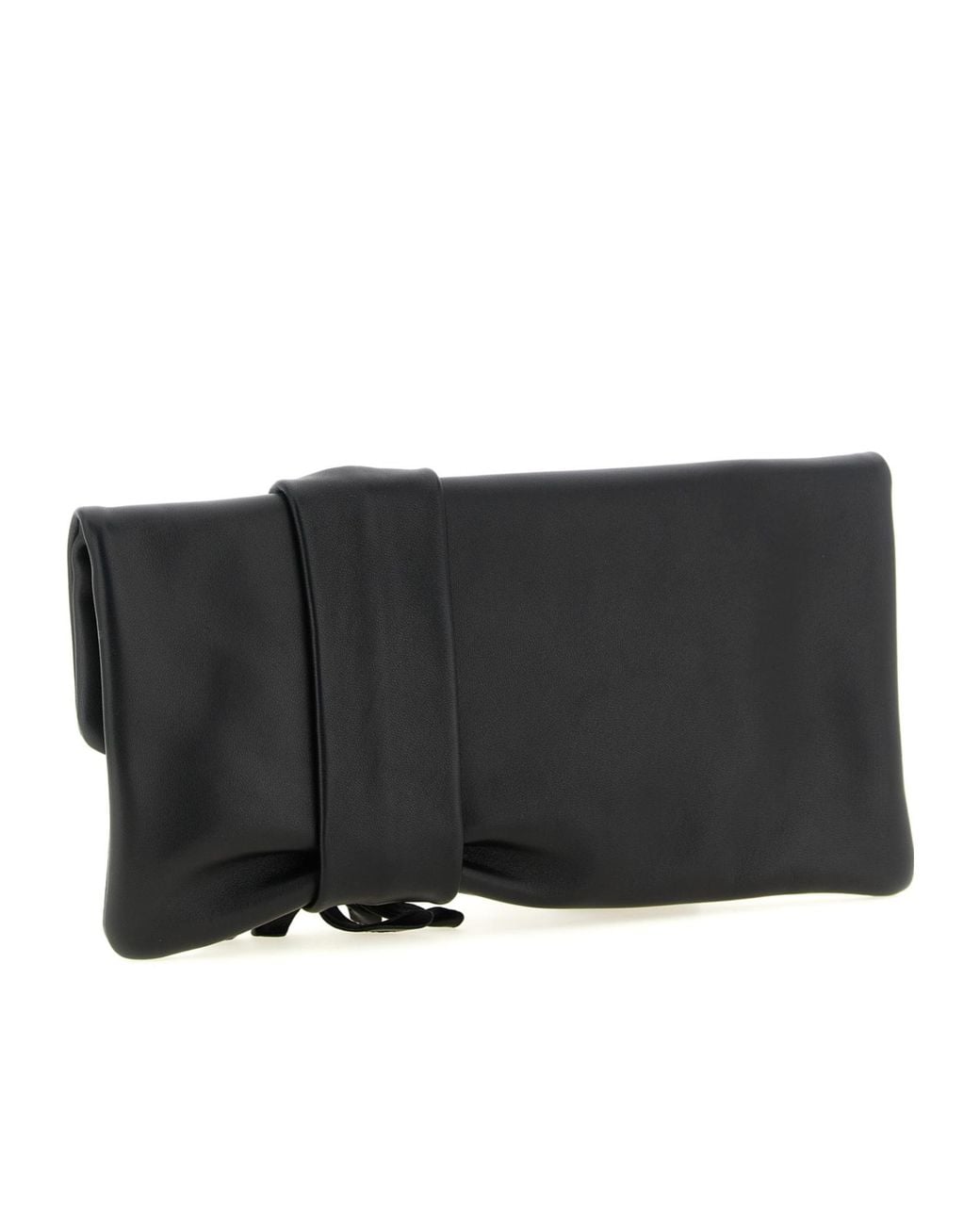 Jimmy Choo Black Zandra Floral Clutch Bag