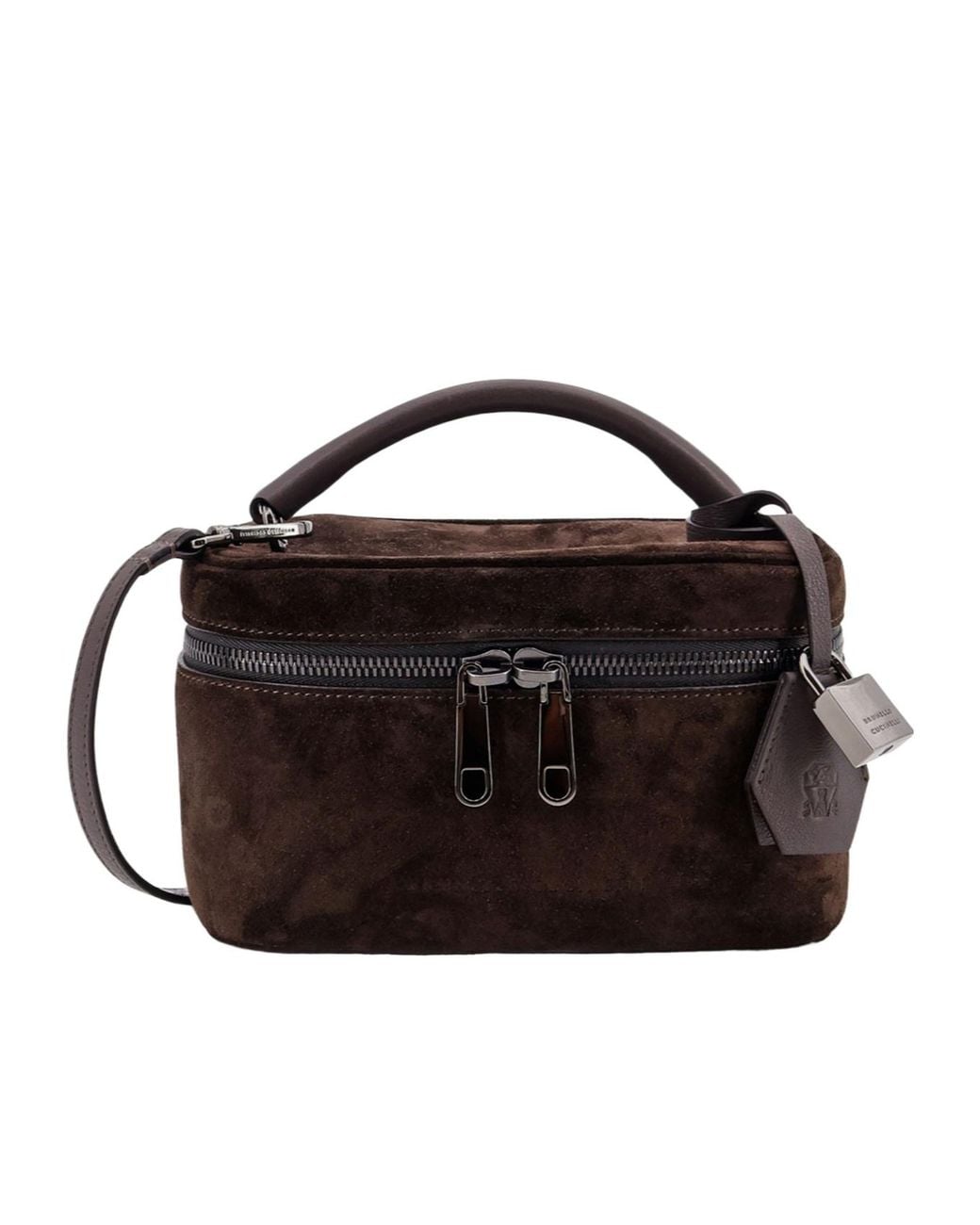 Brunello Cucinelli Black Zipped Shoulder Bag