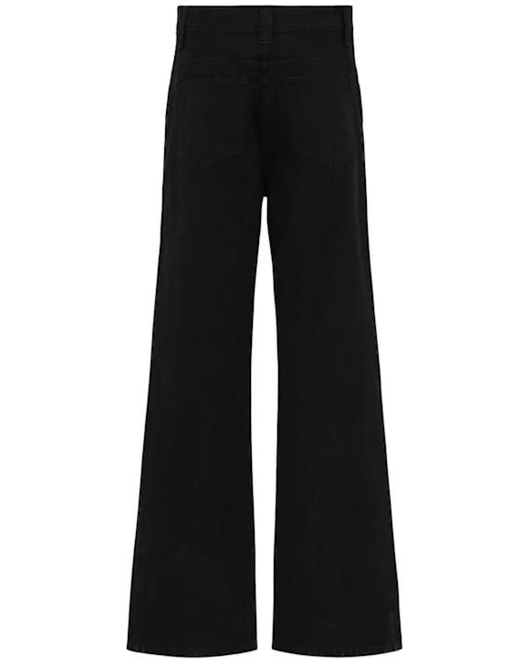 Khaite Black Bonnie Denim Straight Jeans