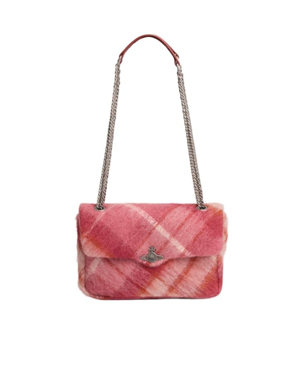 Vivienne Westwood Pink Anita Medium Shoulder Bag