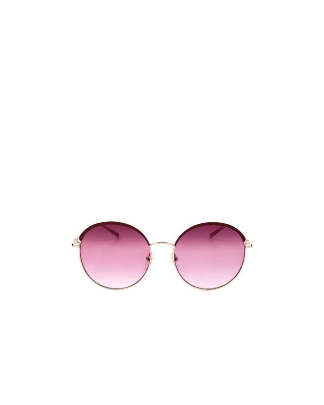 Longchamp Purple Round Frame Sunglasses