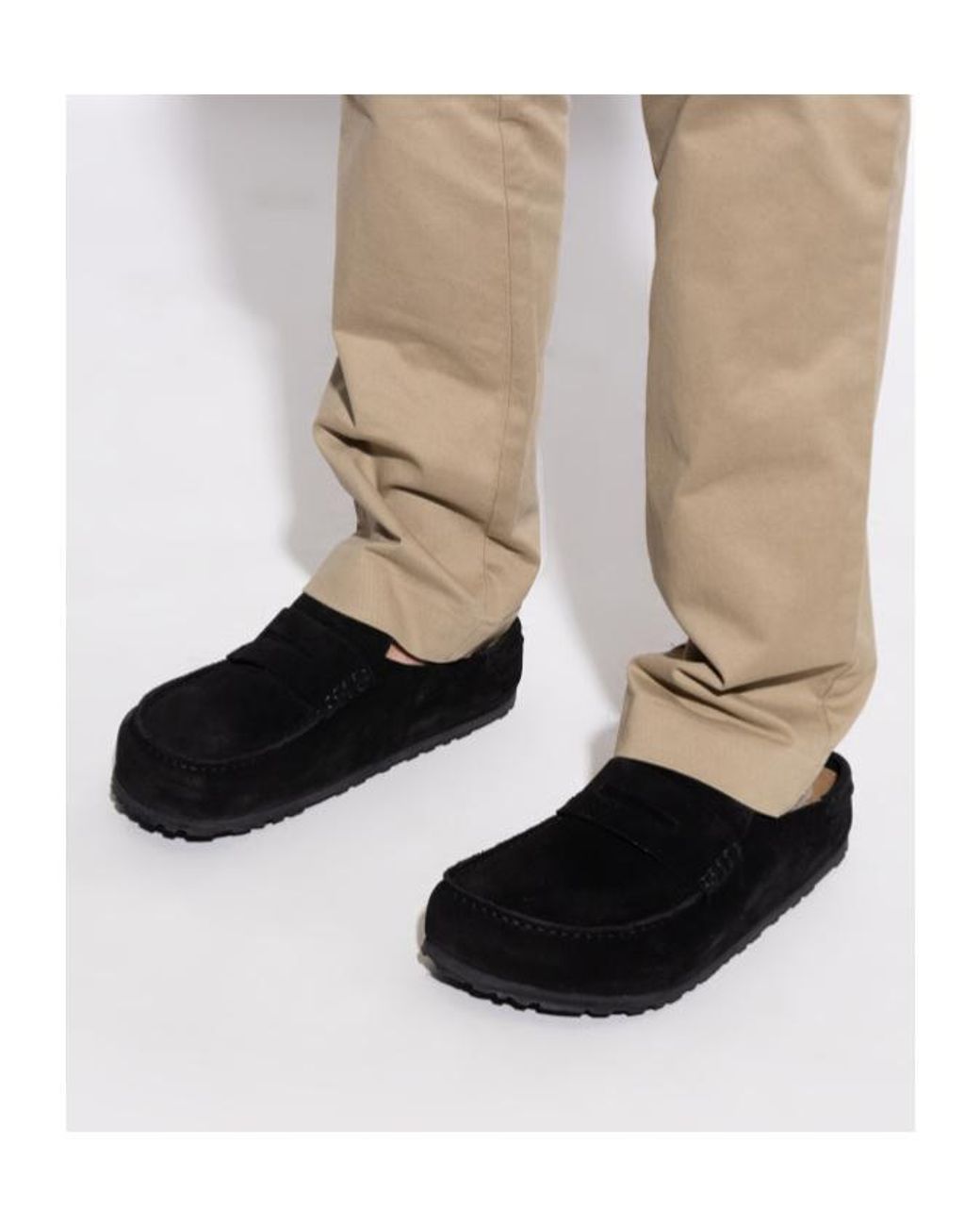 Birkenstock Black Naples Wrapped Mules for men