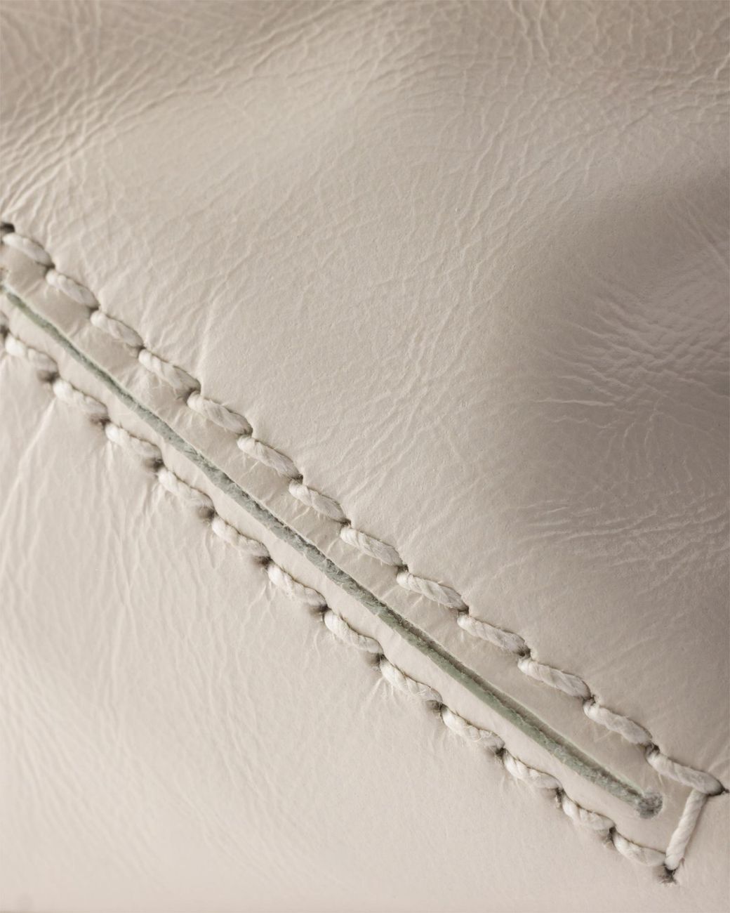 Prada Natural Aimèe Medium Leather Shoulder Bag