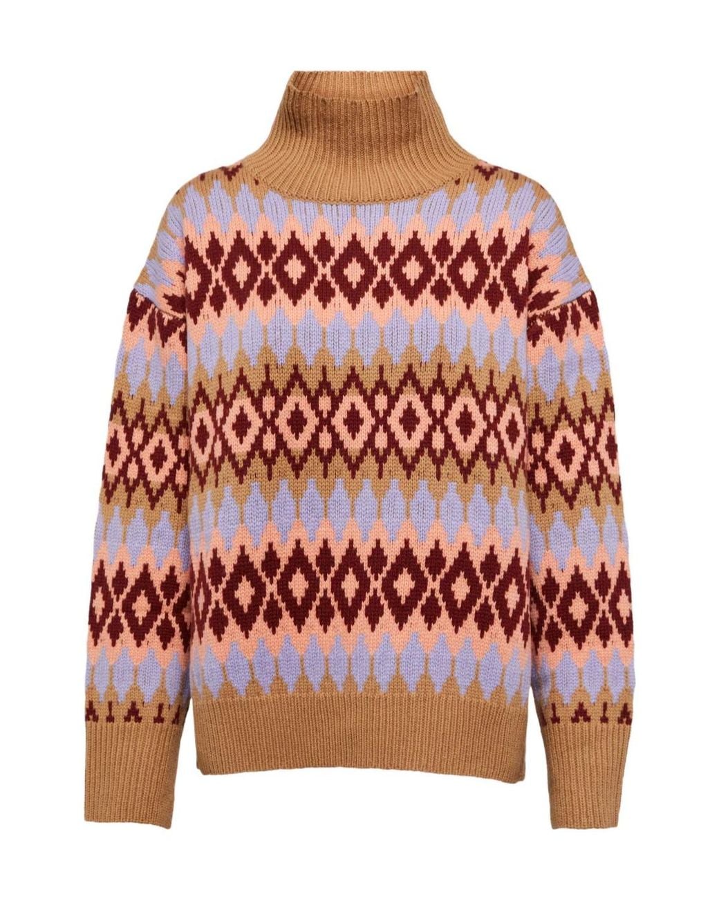 Jardin Des Orangers Red Turtleneck Sweater