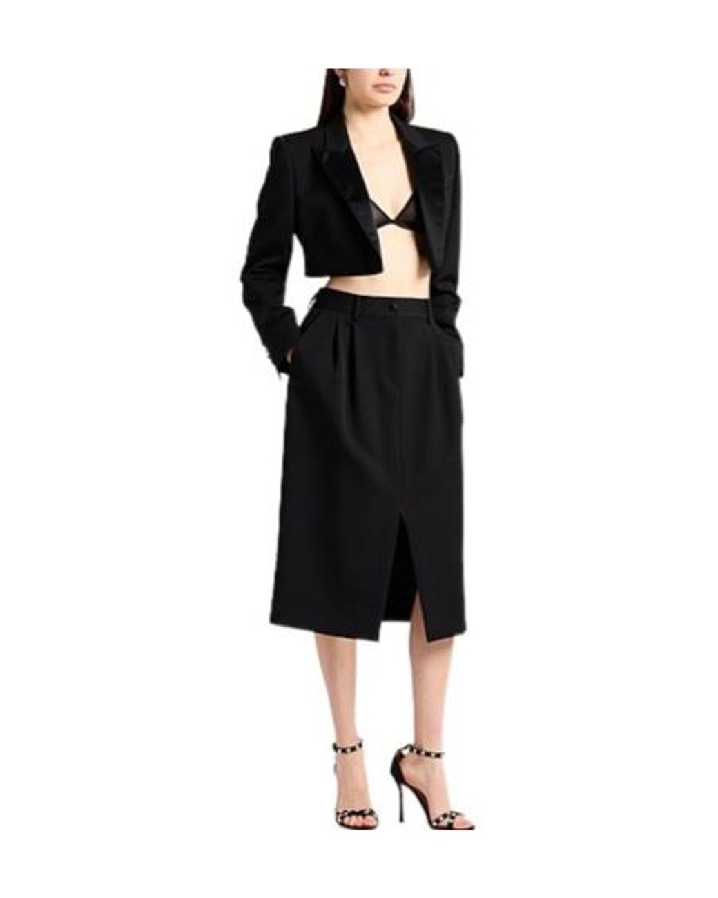 Dolce & Gabbana Black Midi Skirts