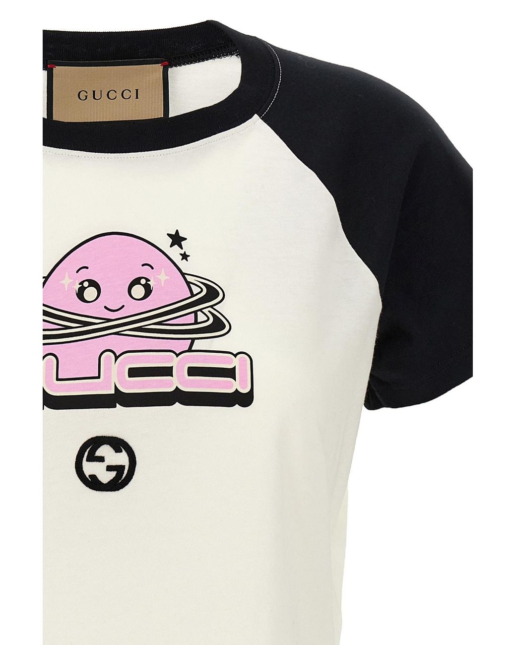 Gucci Black Interlocking G Cotton T-Shirt