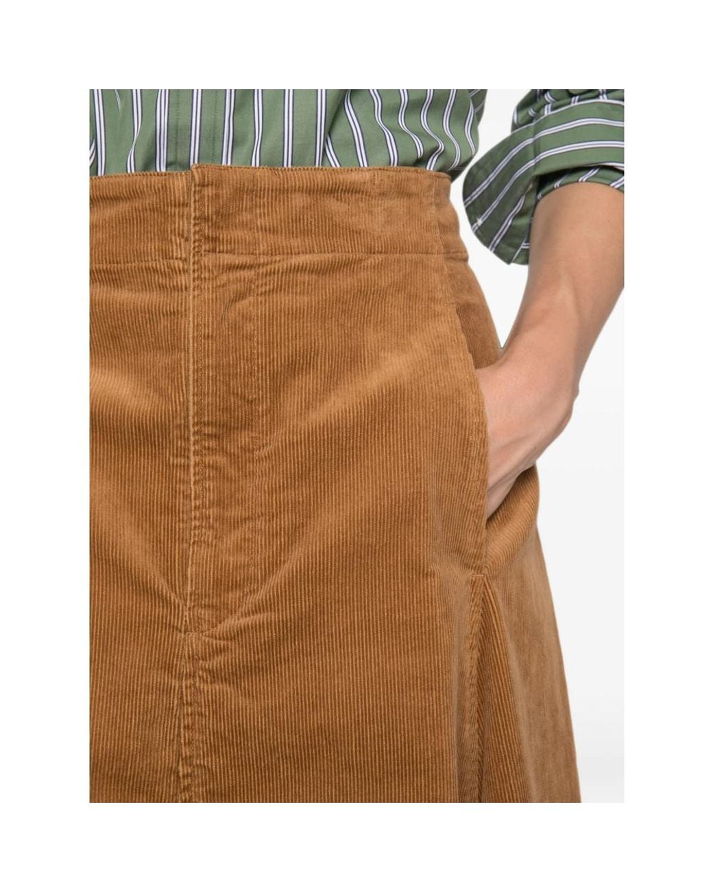 Polo Ralph Lauren Brown Ralph Lauren A-Line Midi Skirt
