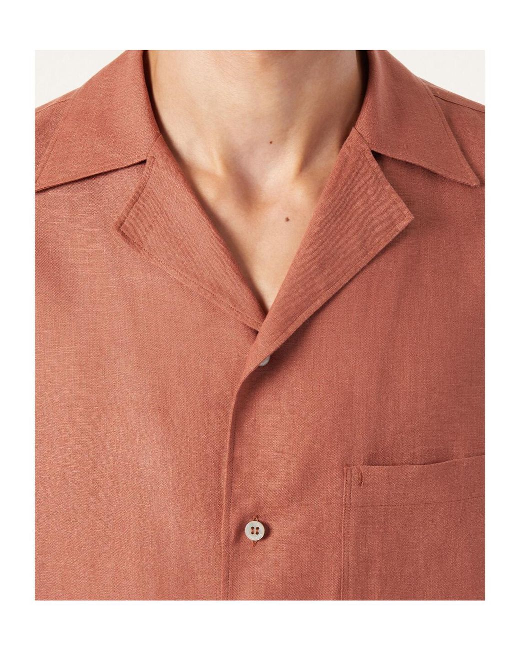 Loro Piana Orange Federico Shirt for men