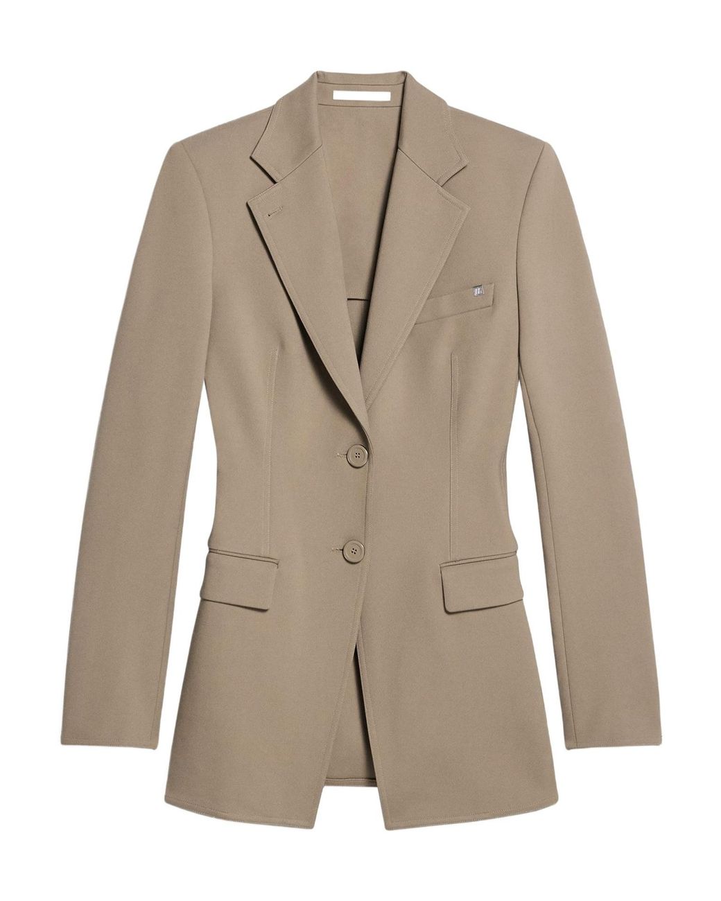 Helmut Lang Natural Zip-Detailed Blazer