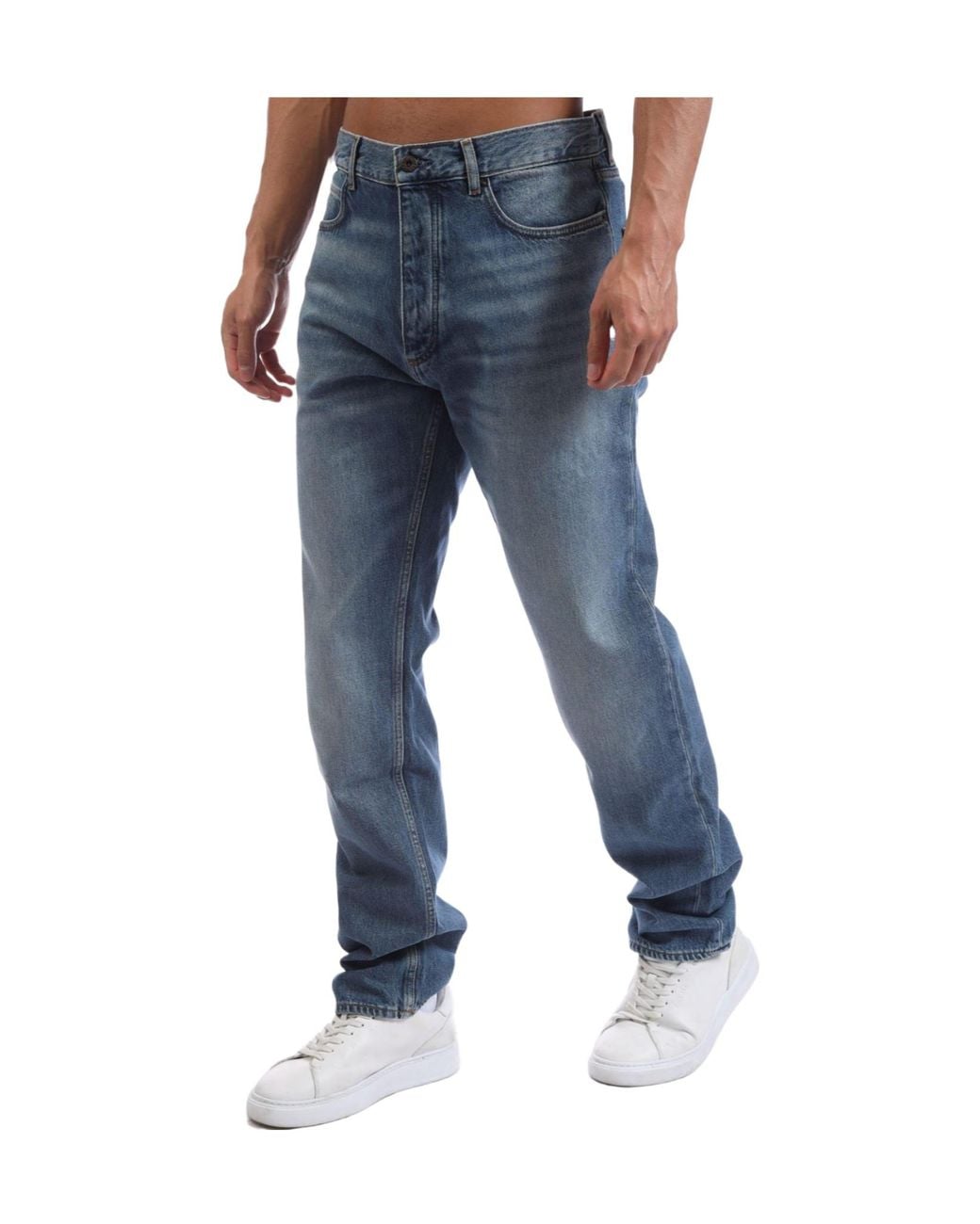 Boss Blue Solidcolor Jeans for men
