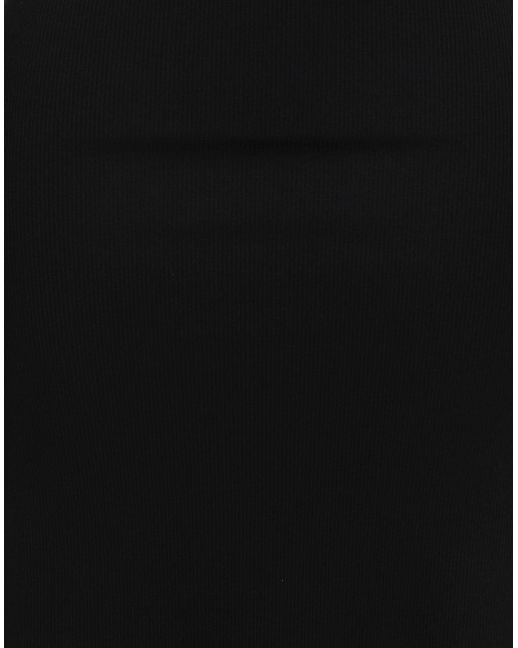DIESEL Black Solid Color Flare Dress