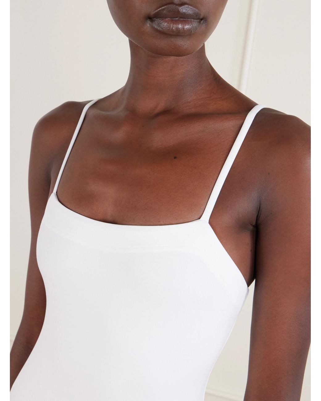Eres White Minimal One-Piece Swimsuit