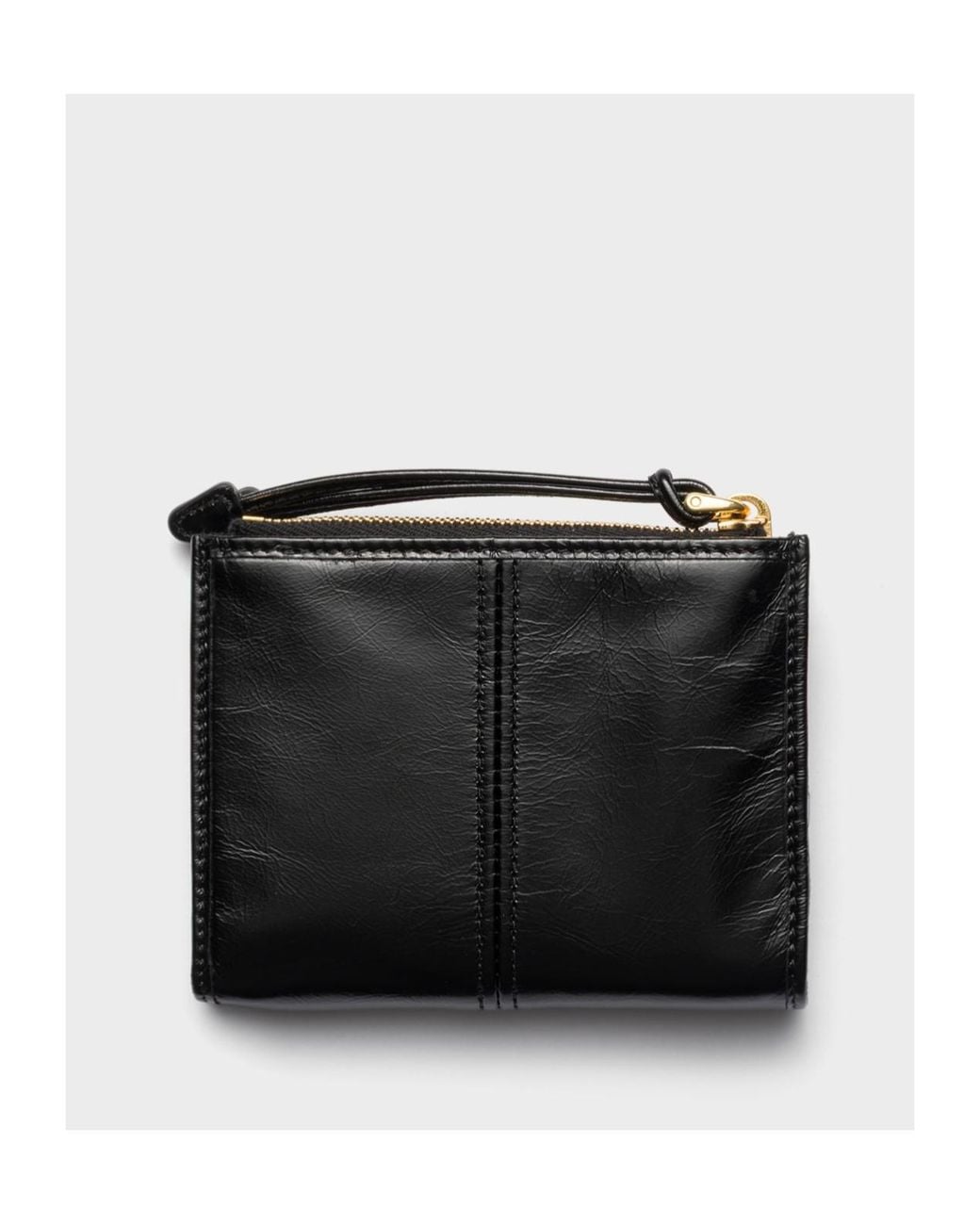 Prada Black Triangle-Logo Bi-Fold Wallet