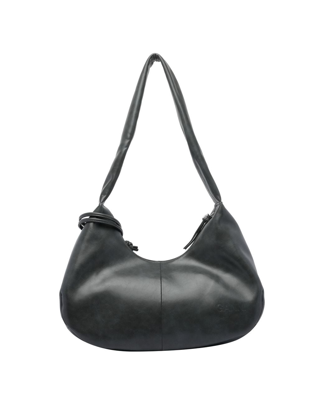 Ganni Black Medium Hobo Bag