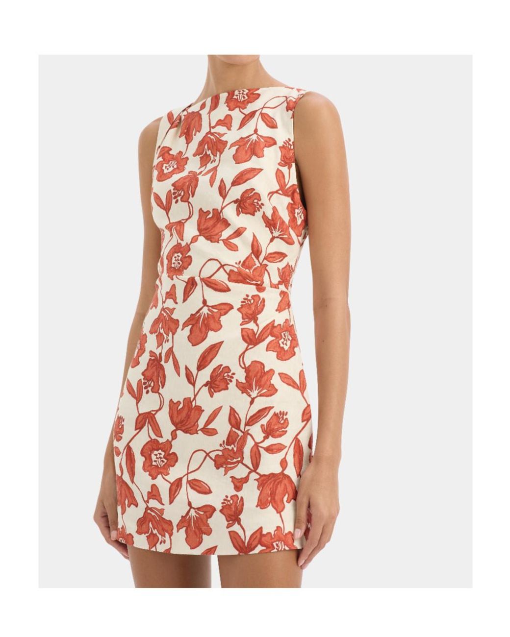 Sir Orange Floral Dress