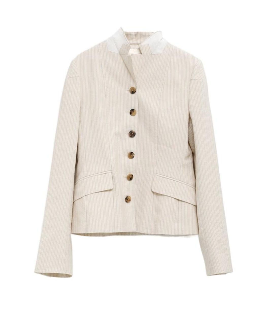 Dries Van Noten White Single-Breasted Jacket