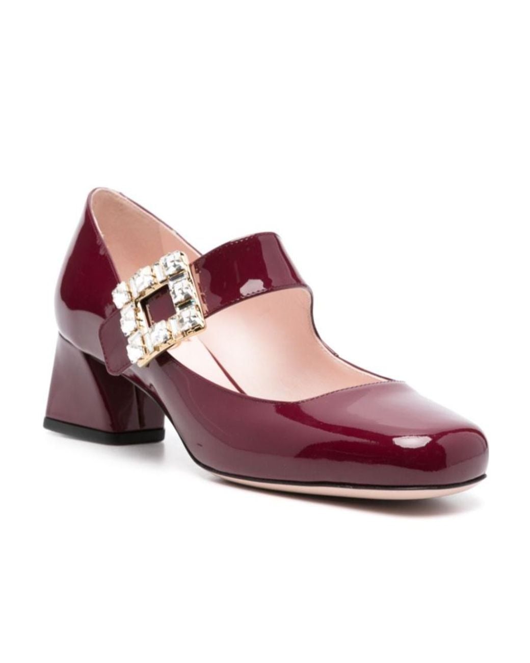 Roger Vivier Purple Crystal Clasp High Heels