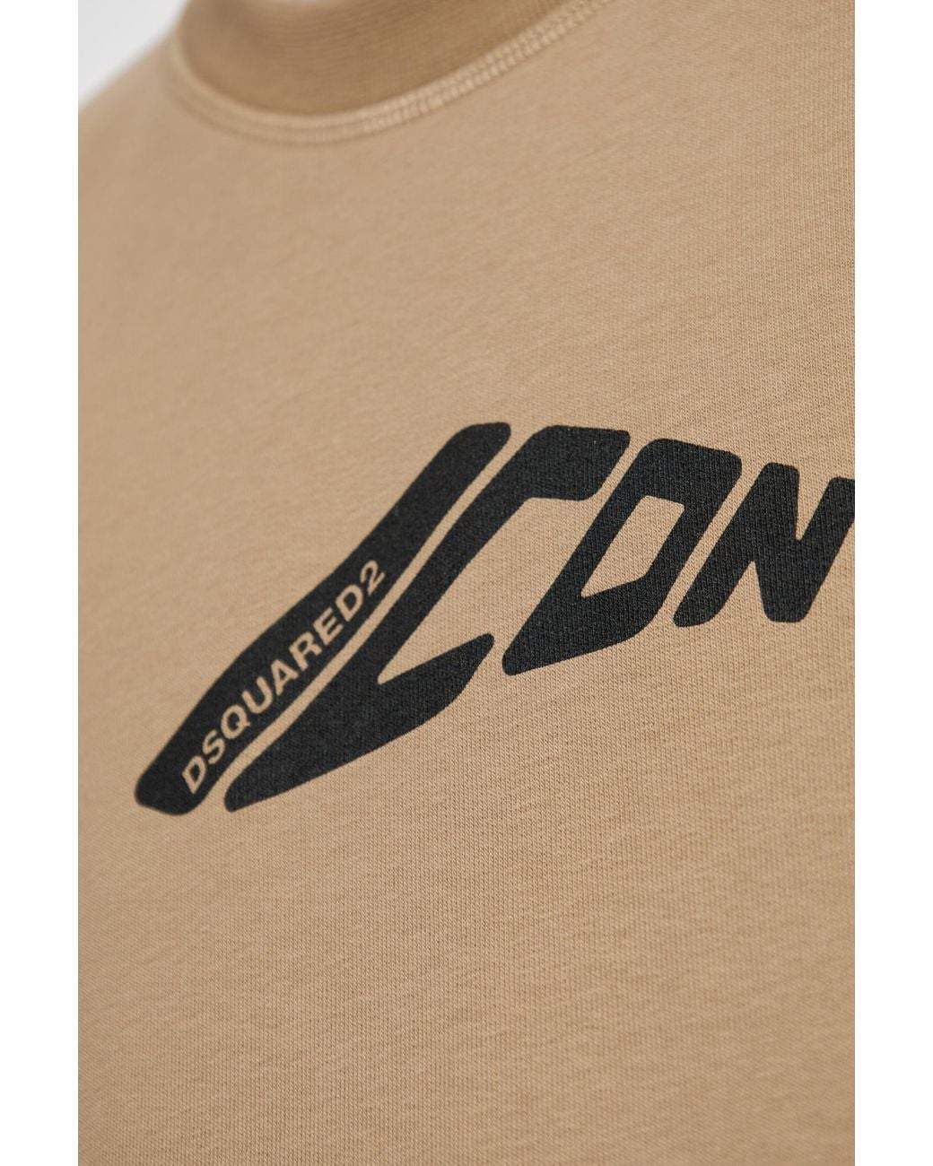 DSquared² Natural Icon Logo Printed Crewneck Sweatshirt for men