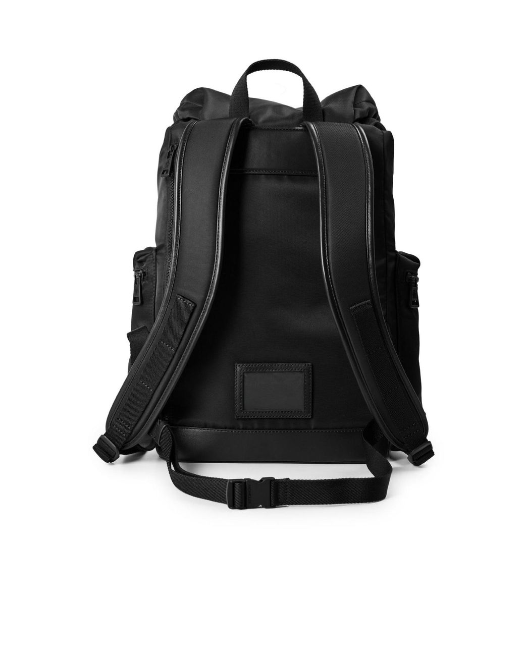 Moncler Black Drawstring Backpack for men