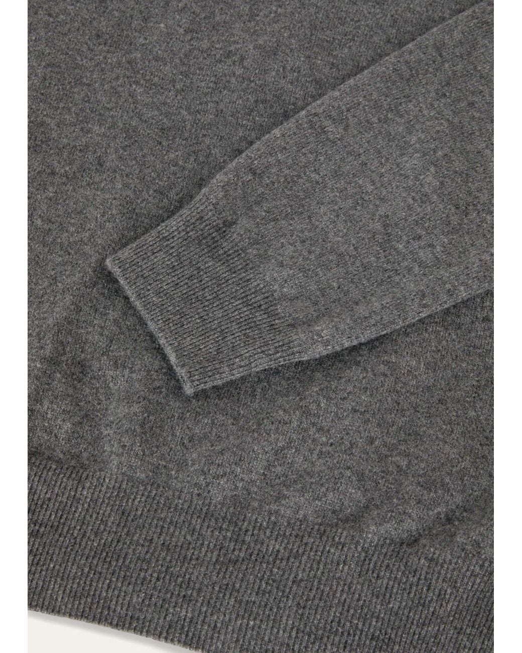 Loro Piana Gray Classic Crewneck Jumper for men