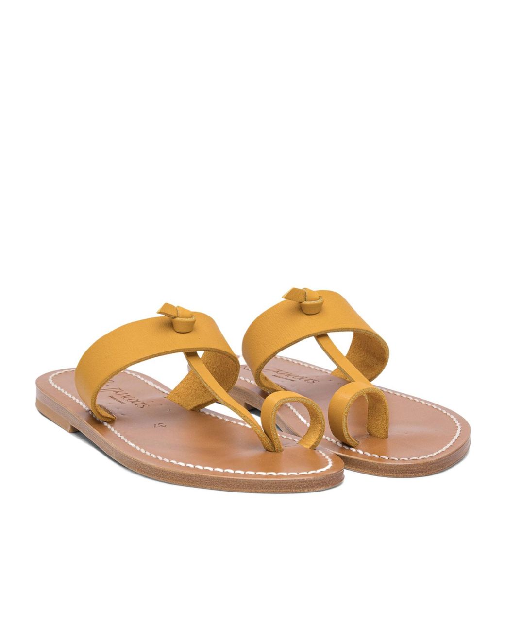 K. Jacques Metallic Knot-Detail Thong-Toe Sandals