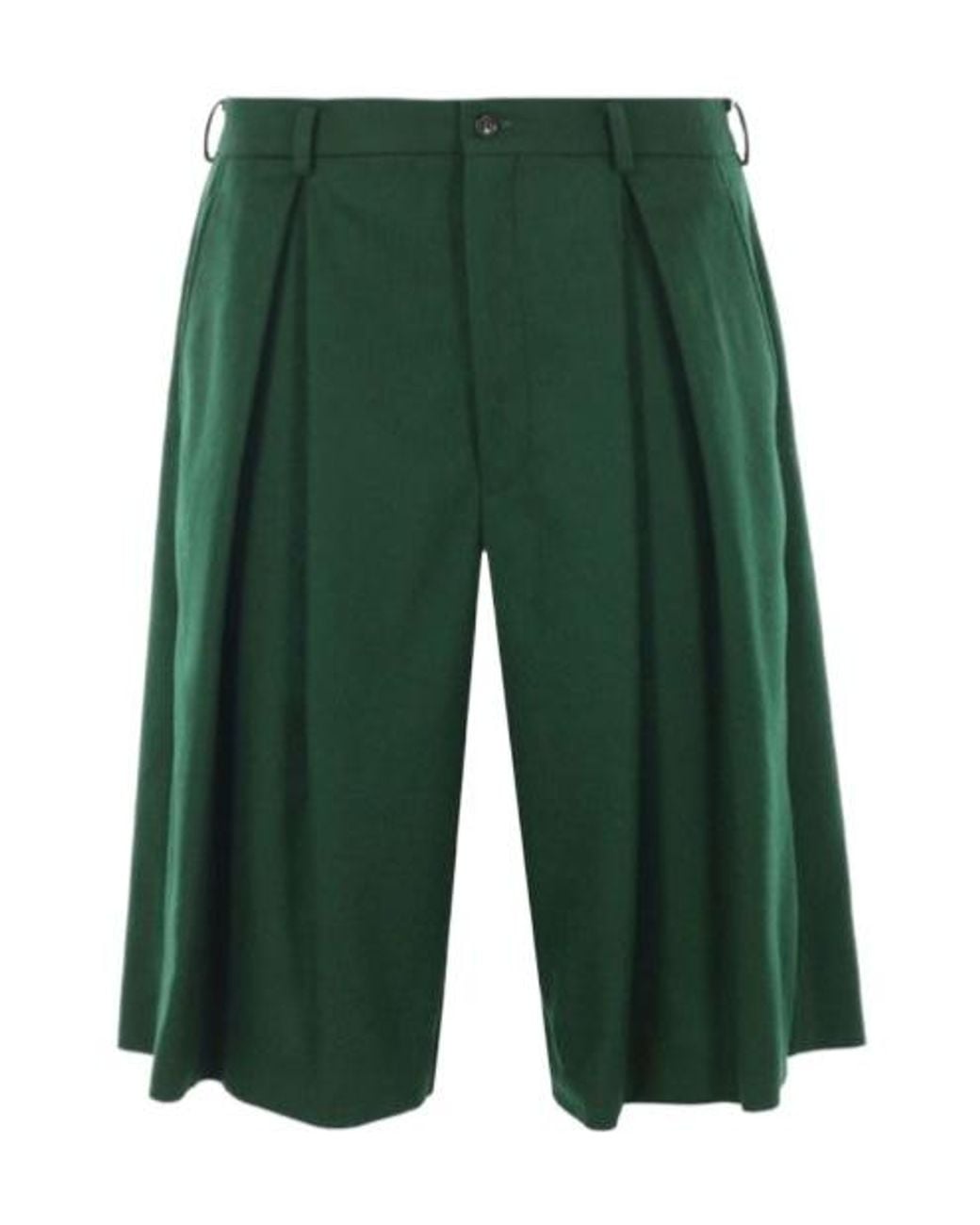 Comme des Garçons Green Comme Des Garçons Homme Plus Pleated Shorts for men