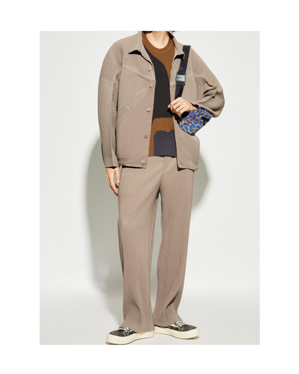 Homme Plissé Issey Miyake Black Round Neckline Vest for men
