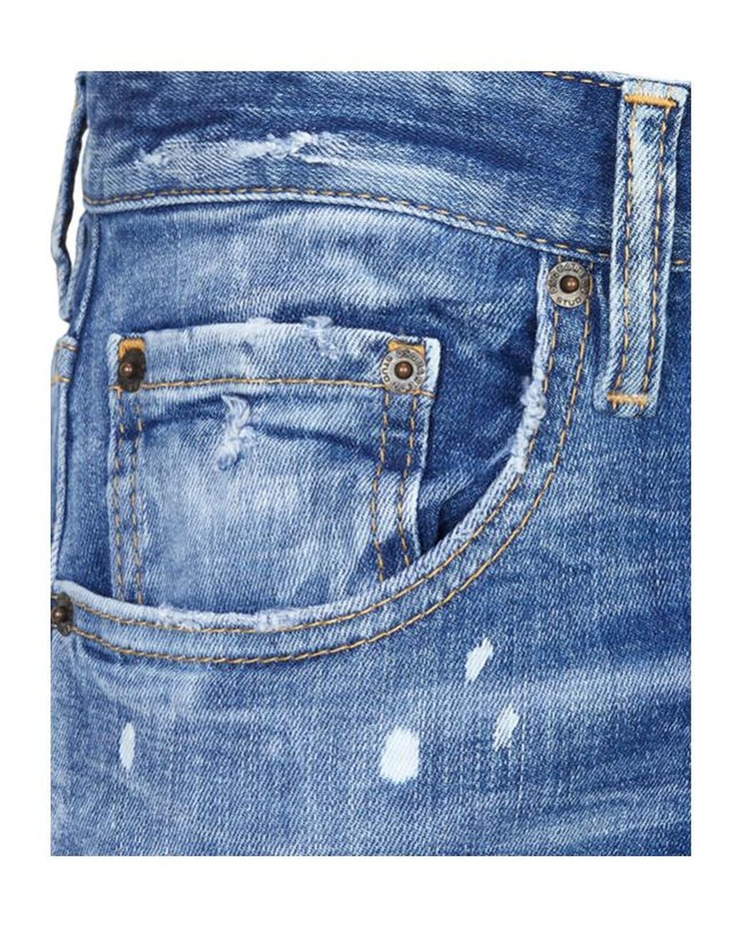DSquared² Blue Jeans With Belt Loops for men