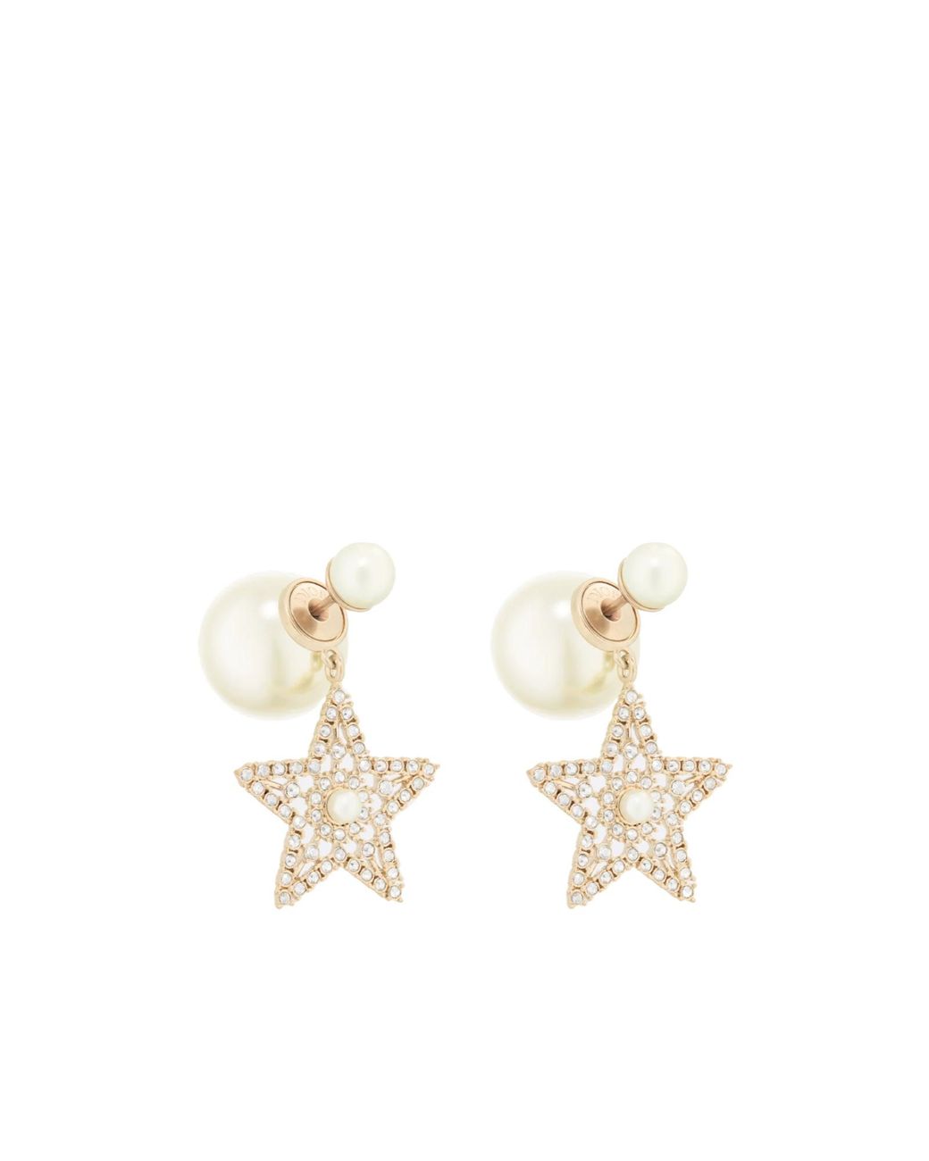 Dior White Tribales Earrings