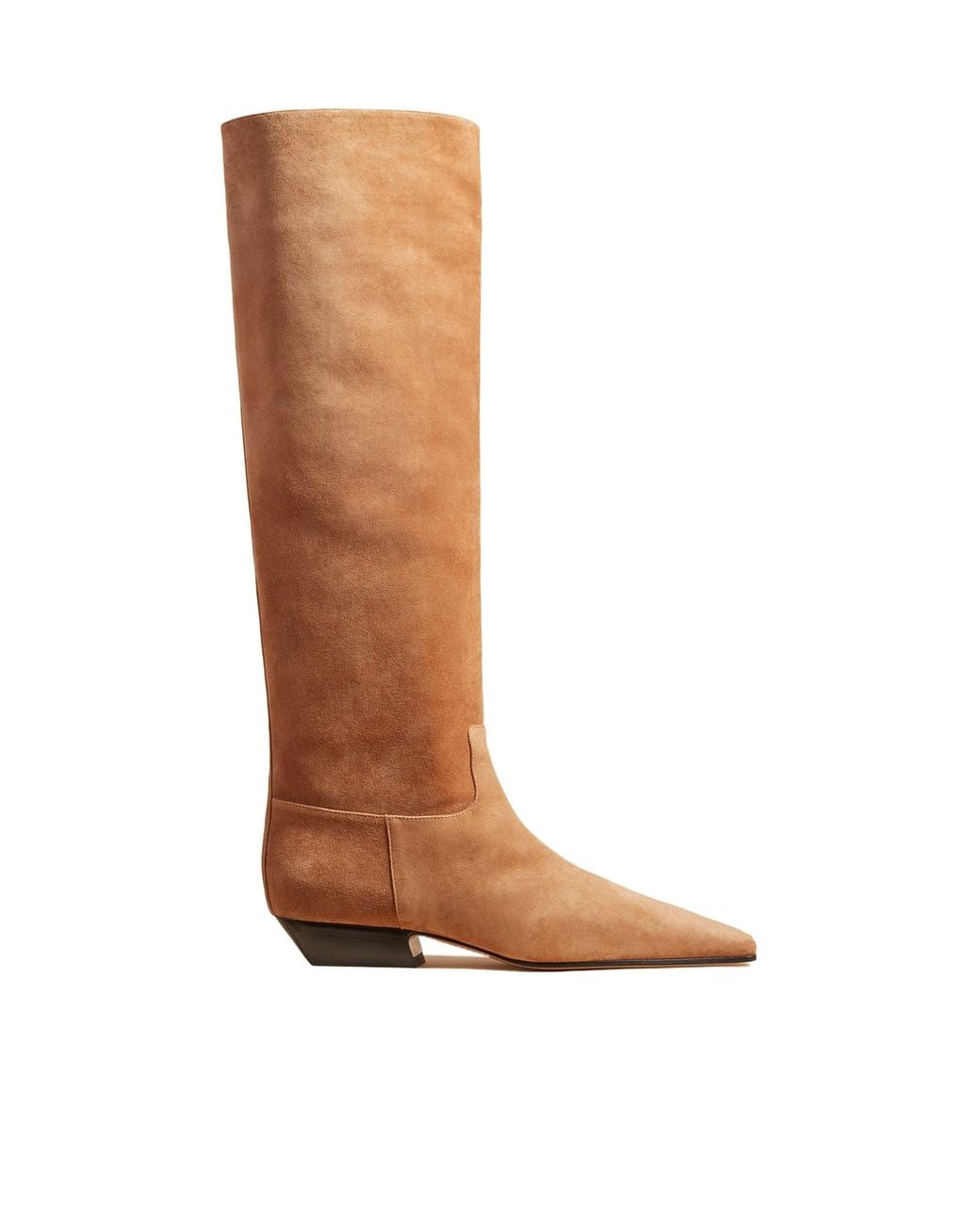 Khaite Brown Marfa Leather Boots