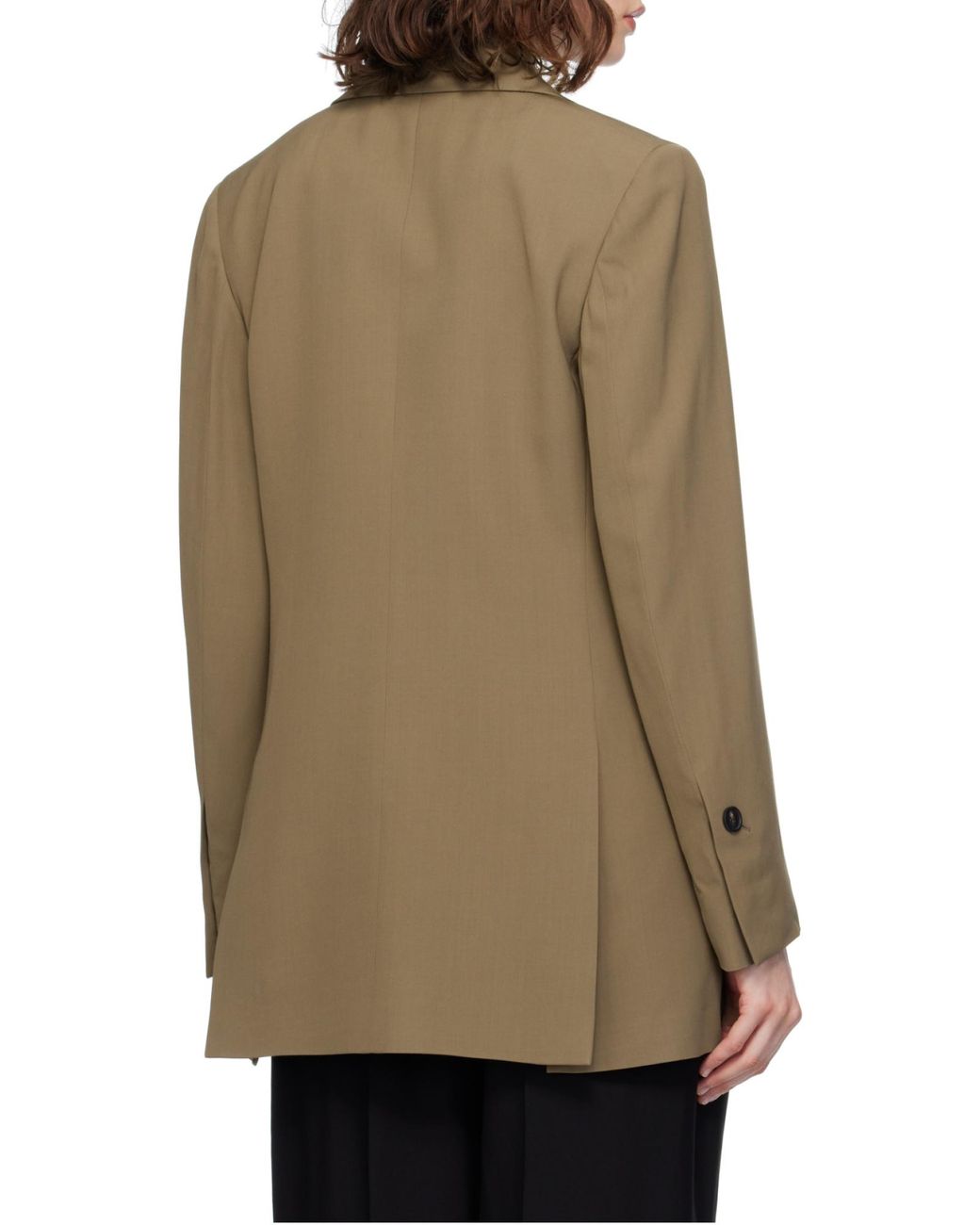 Ferragamo Green Notched-Lapel Blazer