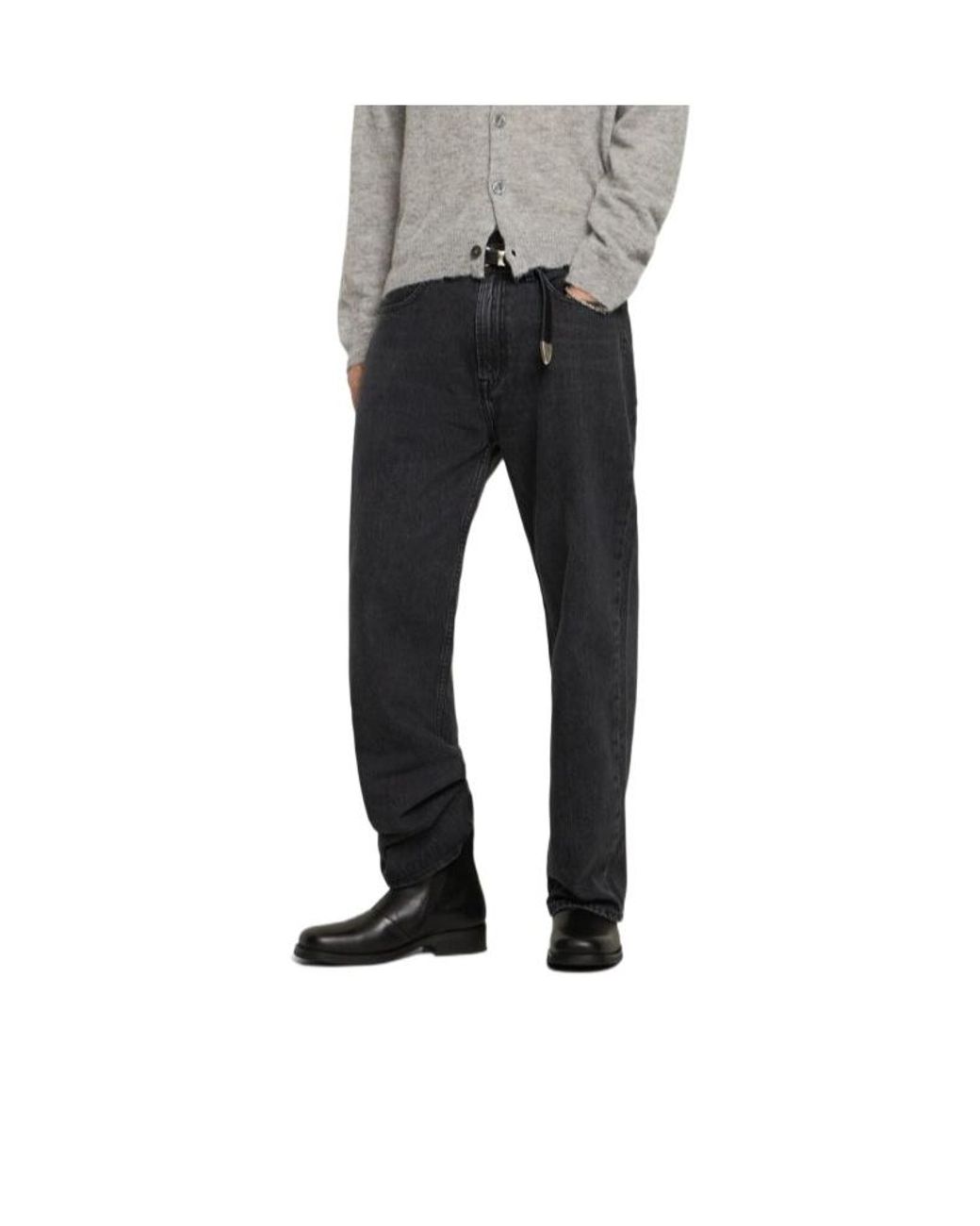 Our Legacy Black Midheel Roundtoe Ankle Boots for men
