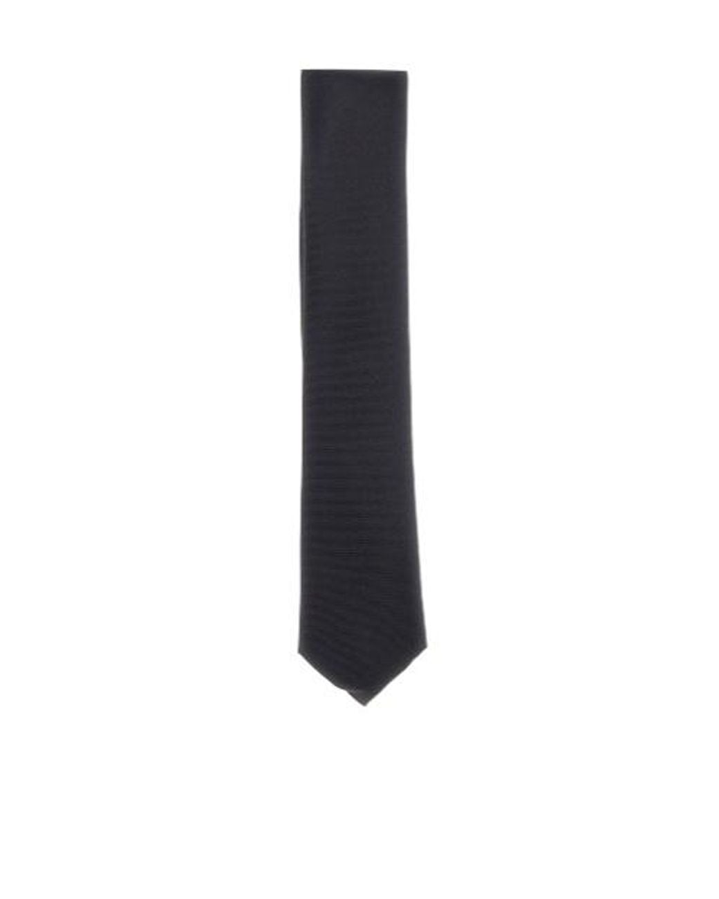Emporio Armani Blue Gabardine Silk Tie for men
