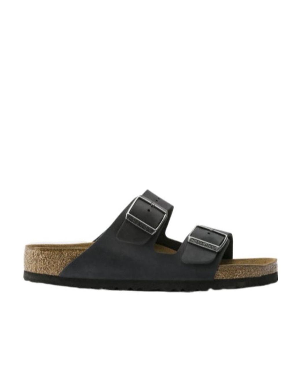 Birkenstock Black Logo Slippers for men