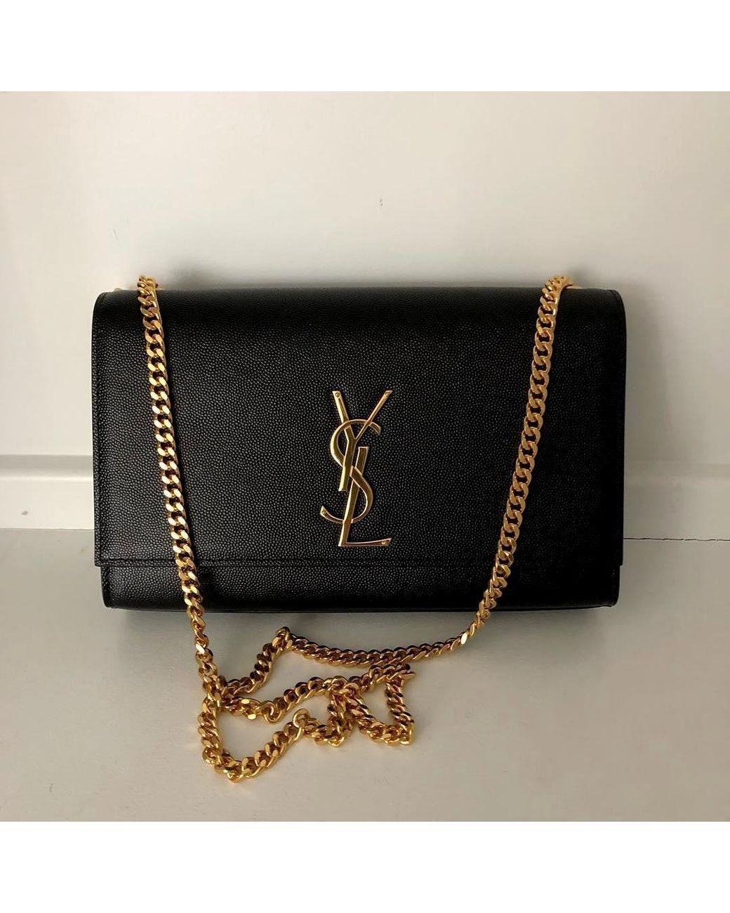 Saint Laurent Black Flip Shoulder Bag