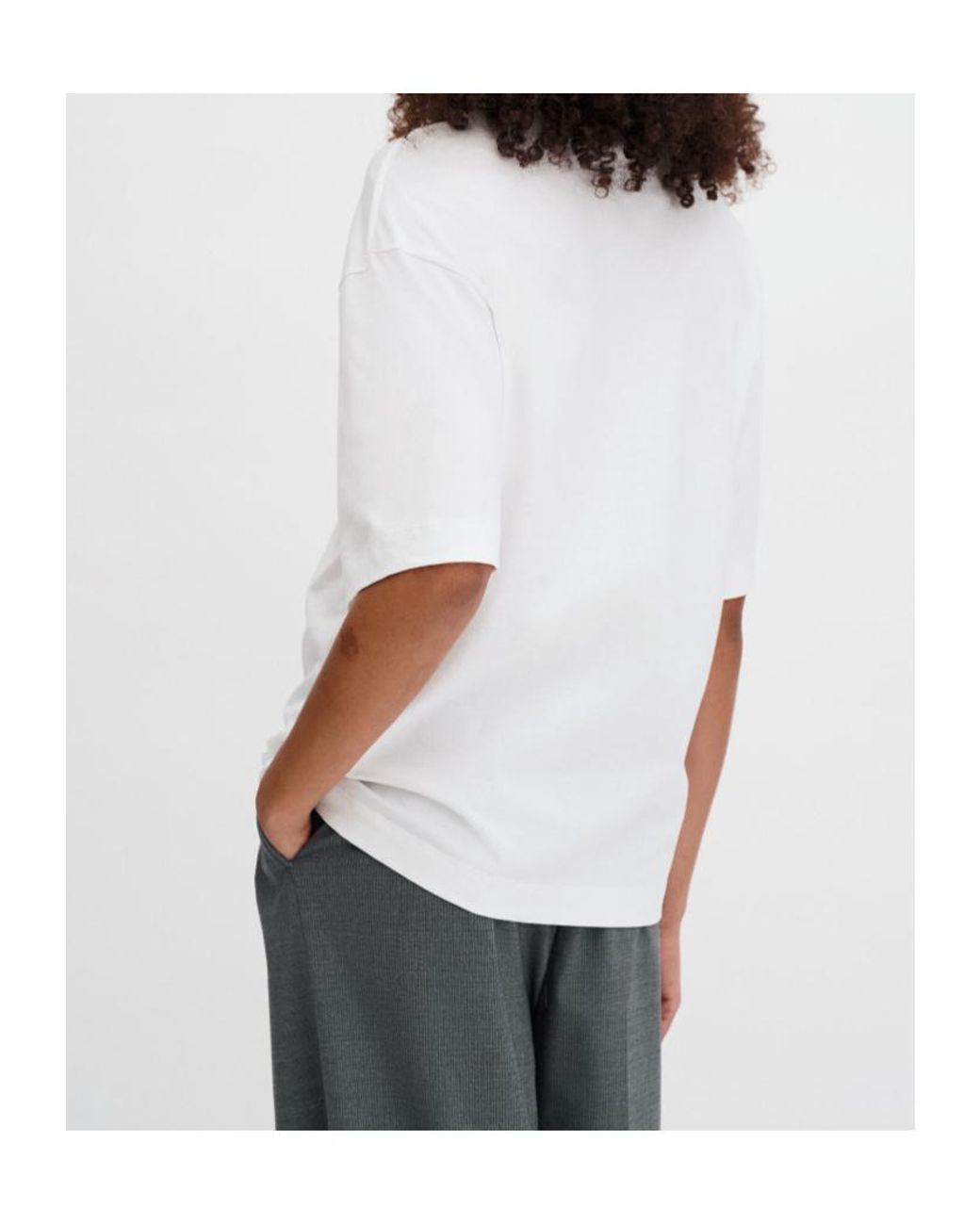 Filippa K White Crew-Neck T-Shirt