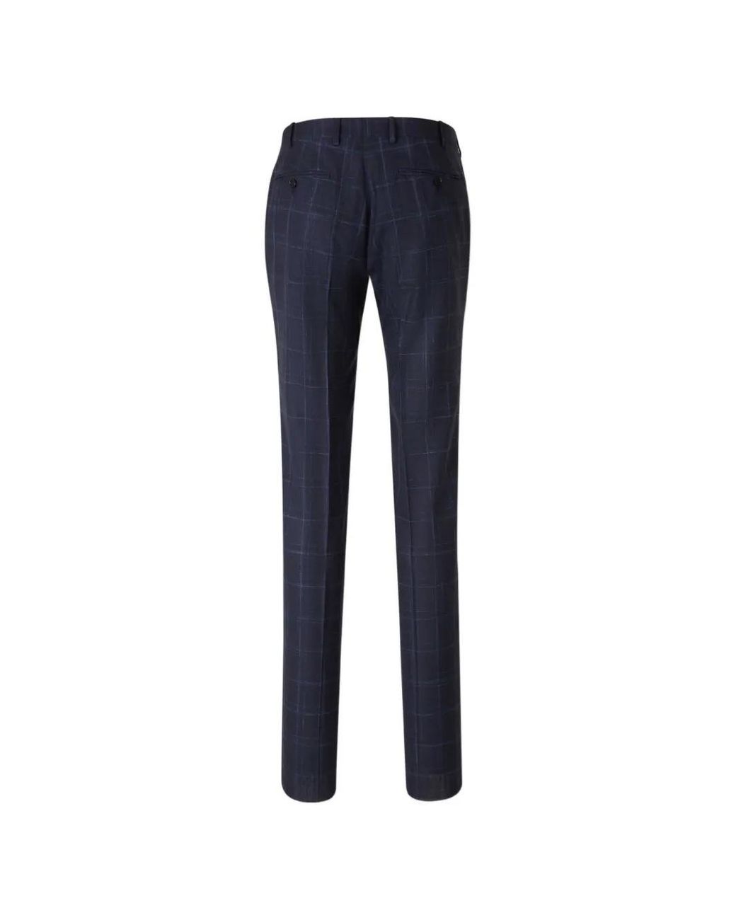 Canali Blue Check Patterned Two Piece Tailored Suit for men