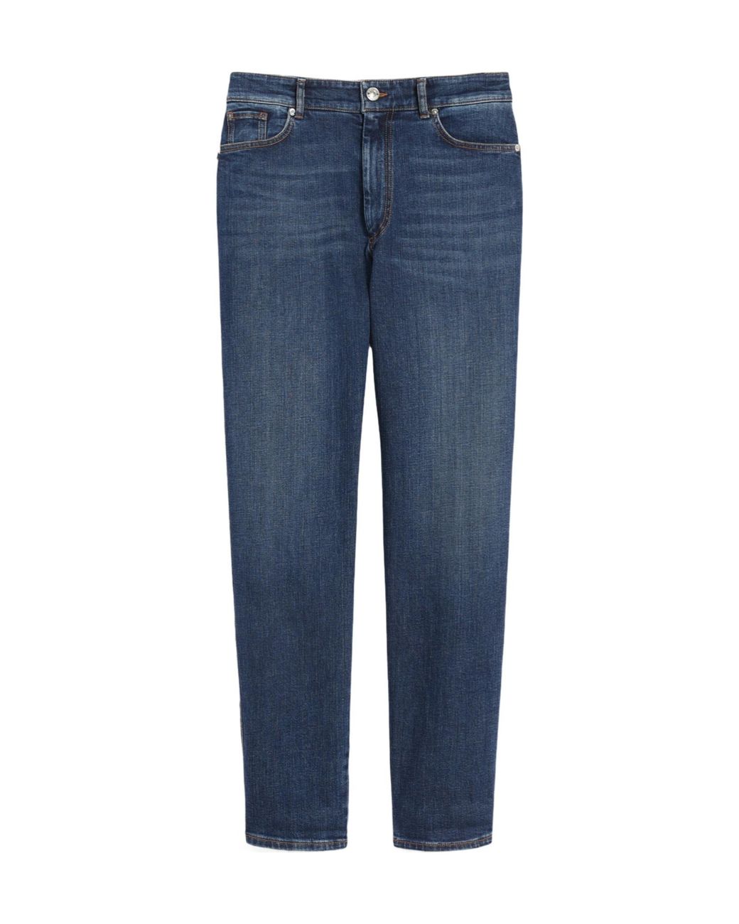 Max Mara Blue Belt-Loops Straight Jeans