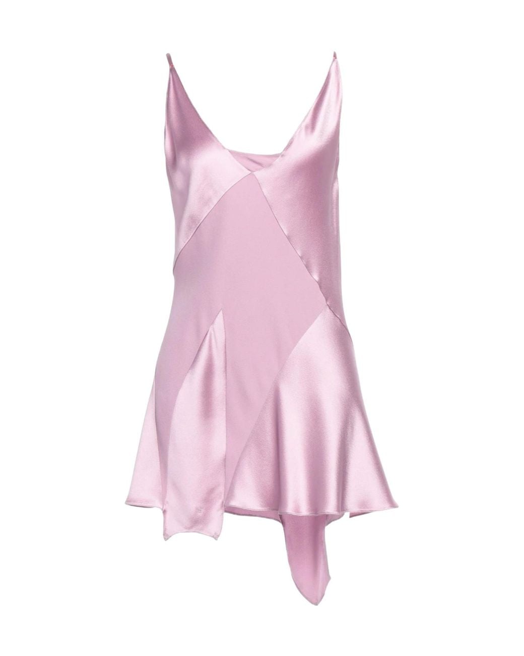 Maison Margiela Pink Minimalist Solid-Color Sleeveless Dress