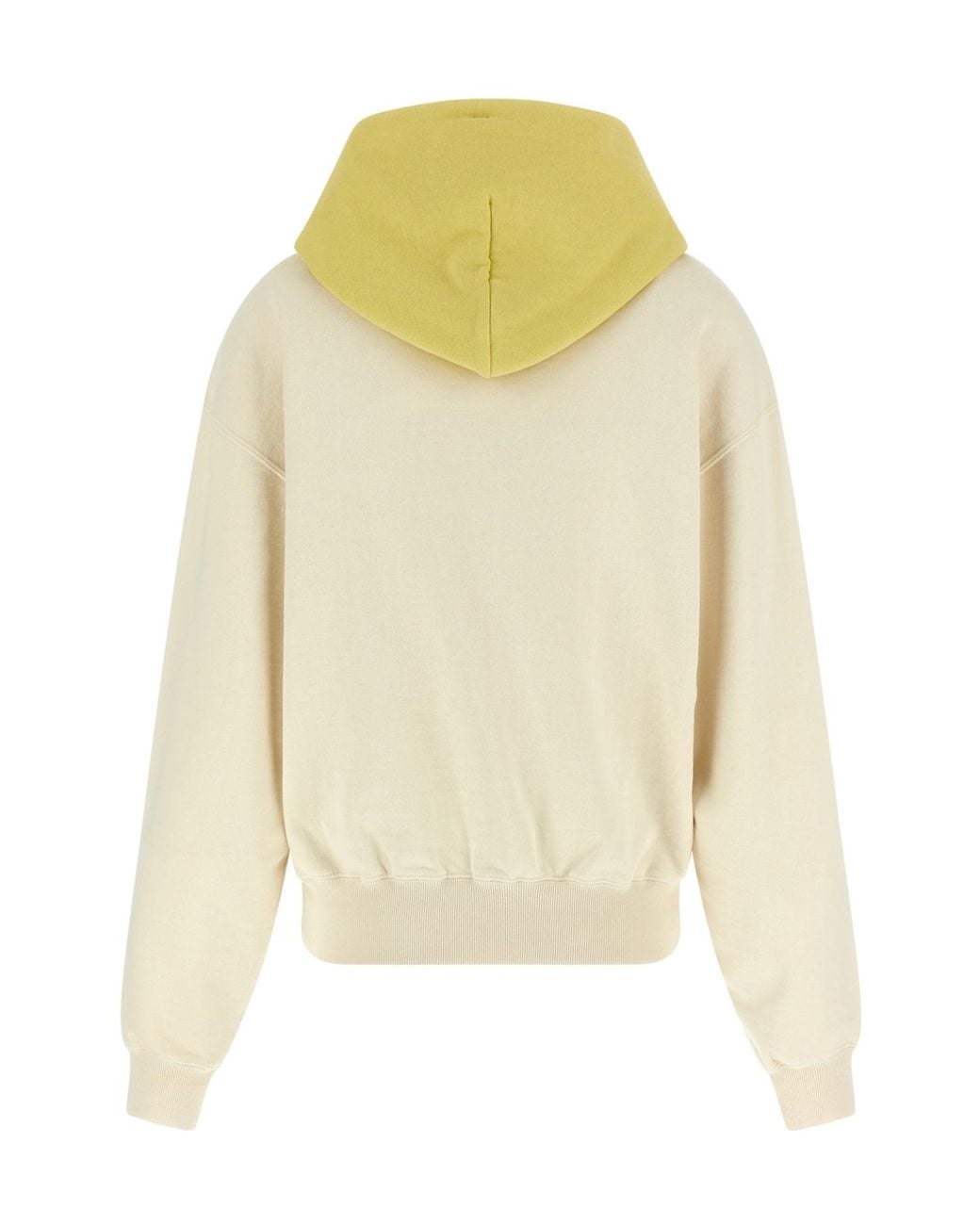 Auralee Natural Vintage-Inspired Contrast Hood Hoodie
