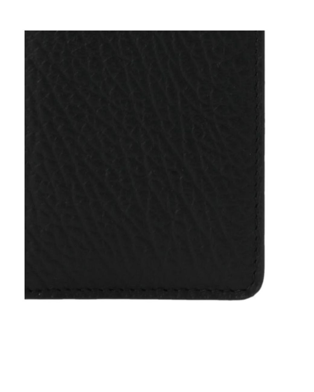 Maison Margiela Black Four-Stitches Bifold Cardholder