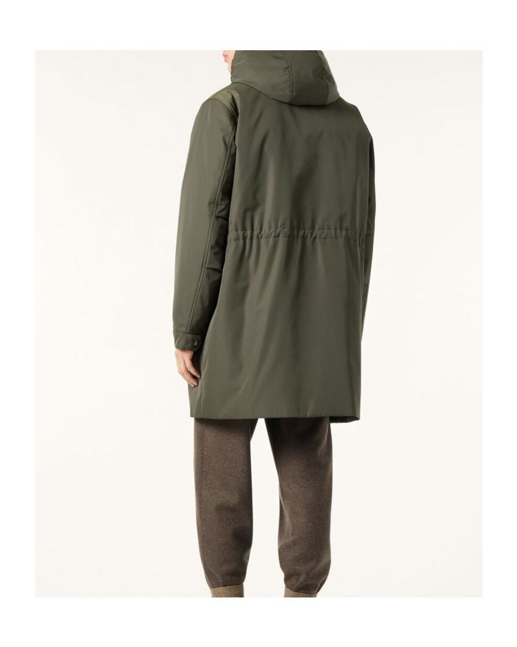 Loro Piana Green Zermatt Drawstring-Hooded Coat for men