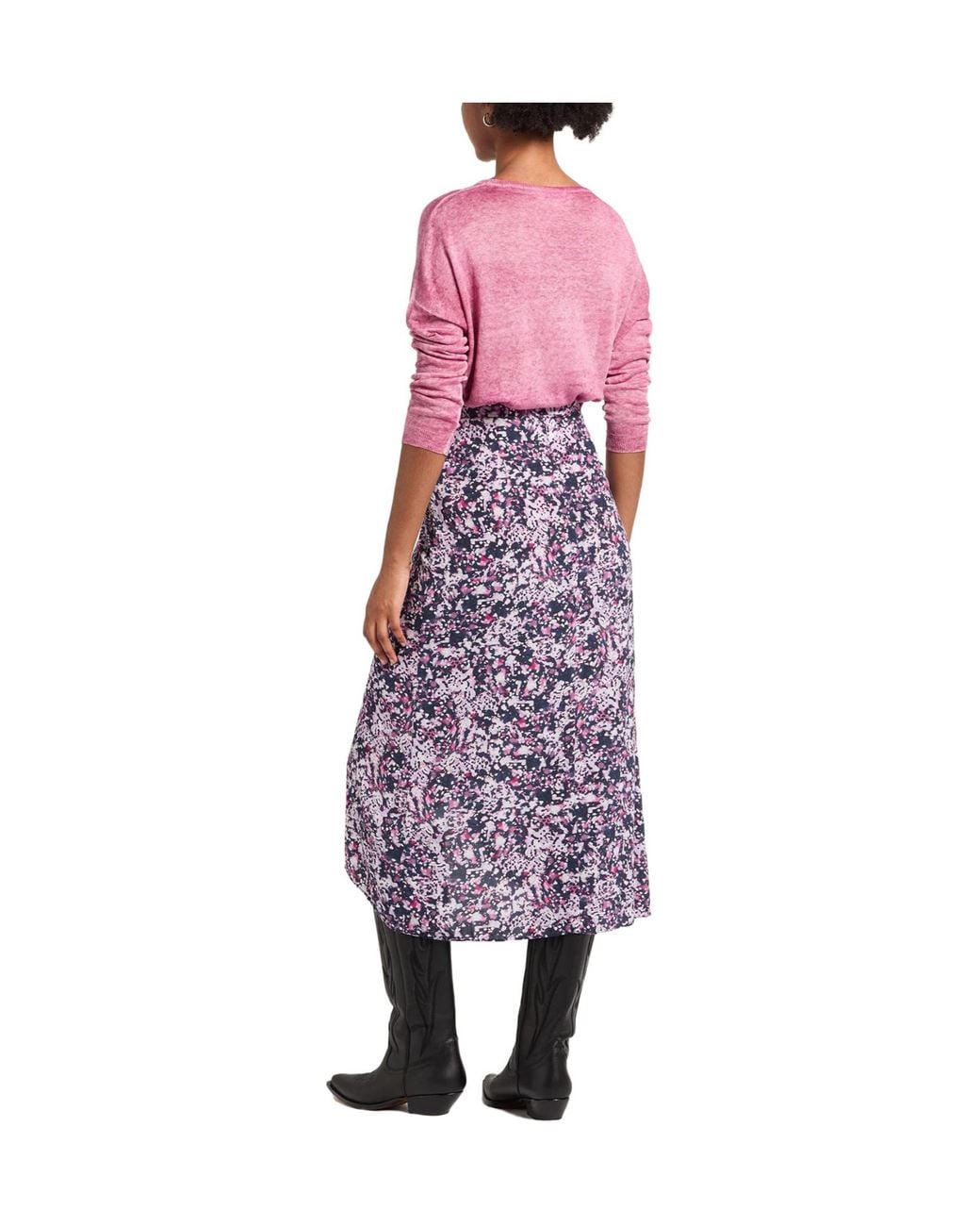 Isabel Marant Purple Ruffled Skirt