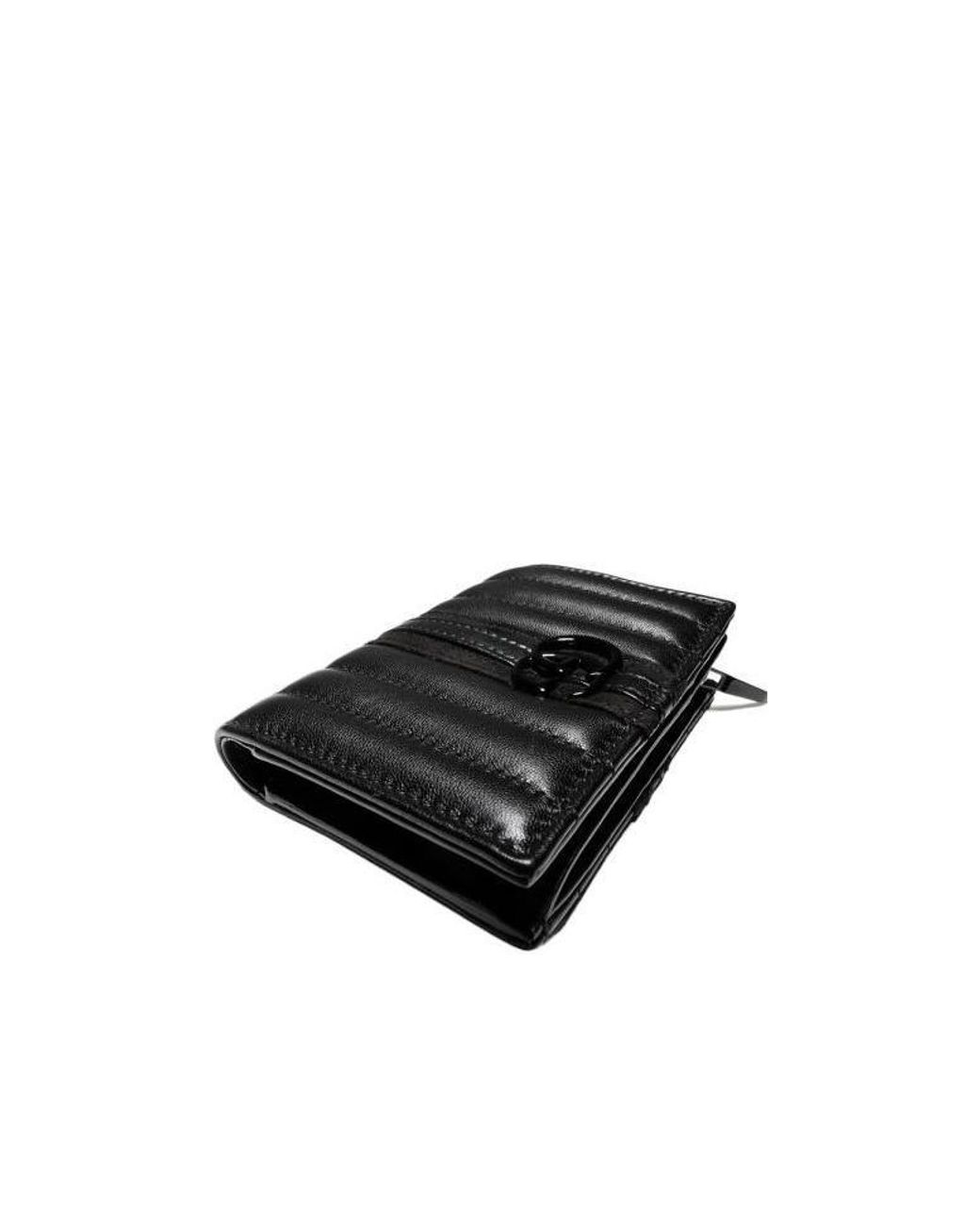 Gucci Black Gg Marmont Small Wallet