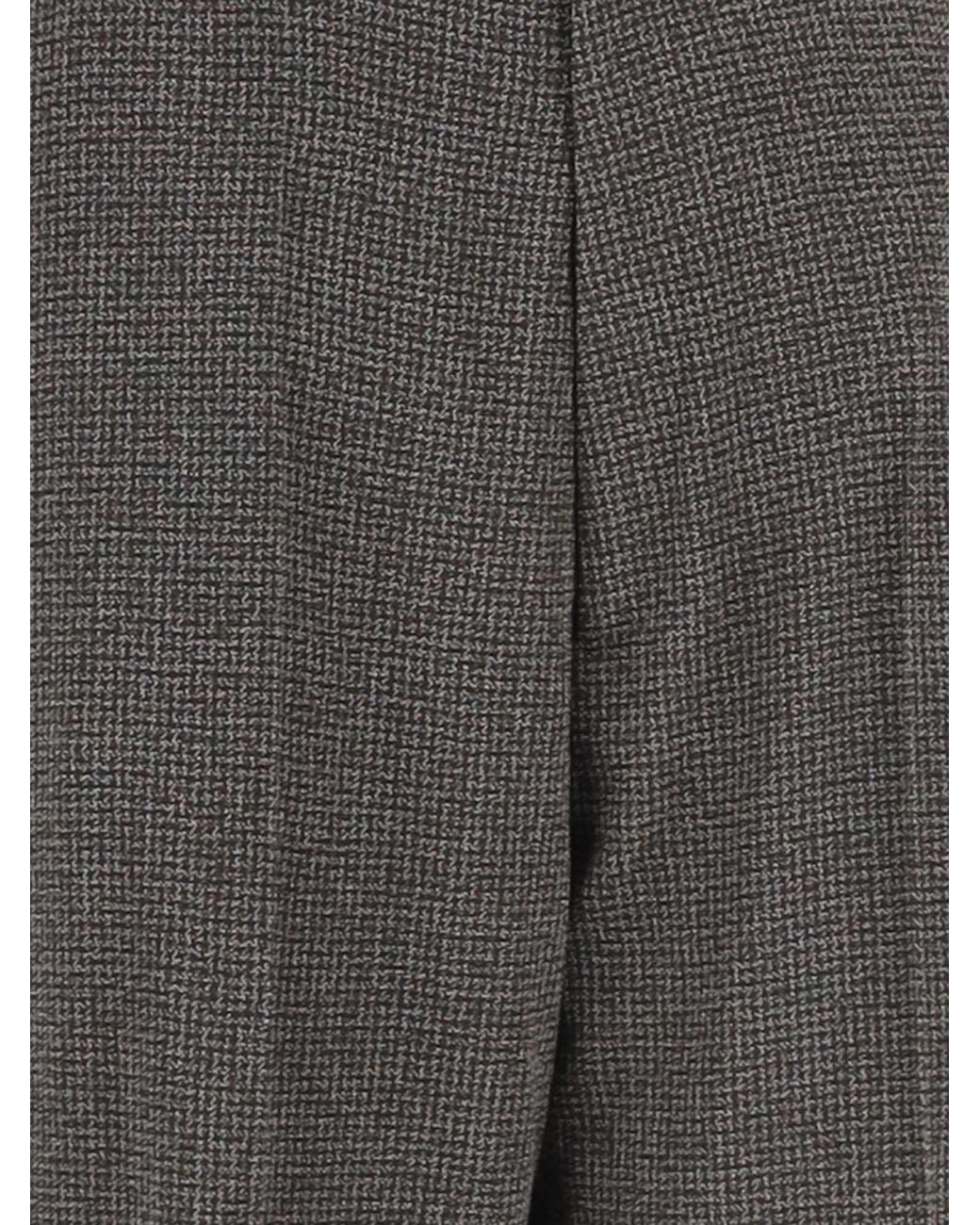 Phoebe Philo Gray Slim-Fit Wool Houndstooth Trousers
