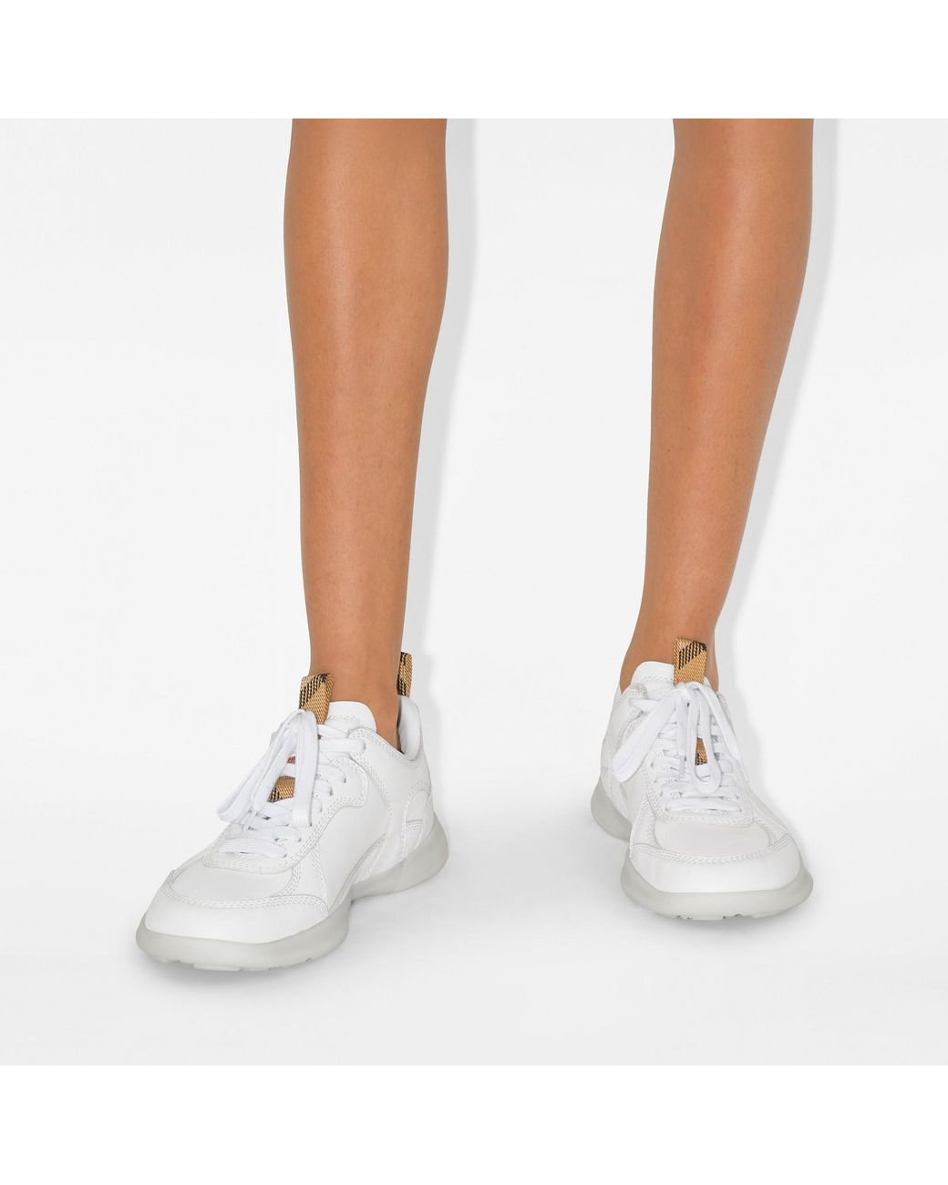 Burberry White Lf Blade Sneakers