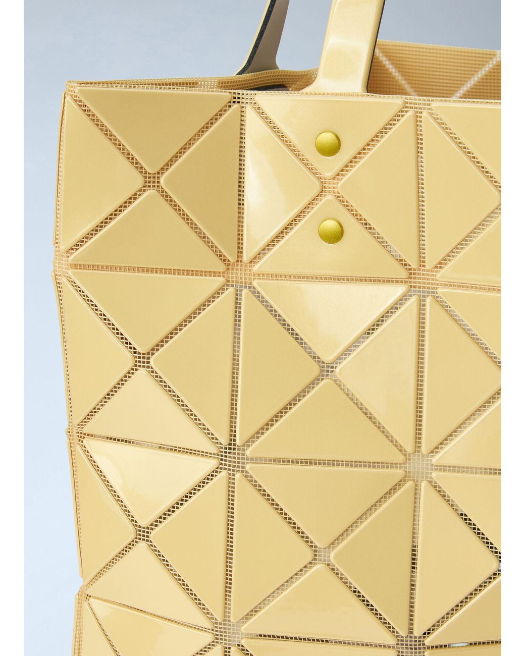 Issey Miyake Yellow Geometric Tote Bag