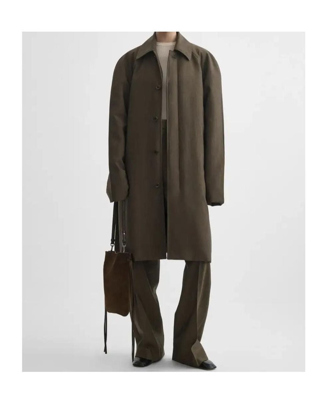 Phoebe Philo Green Padded Car Coat