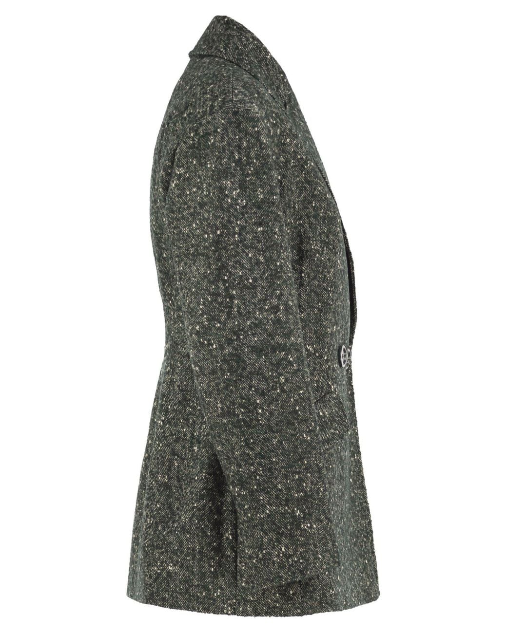 Max Mara Black Studio Mstcivada Double-Breasted Tweed Jacket