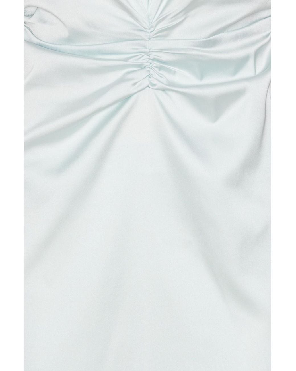 ROTATE BIRGER CHRISTENSEN White Gathered Midi Dress
